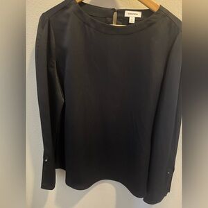 Nordstrom Black Dressy Polyester Blouse Size Medium NWT